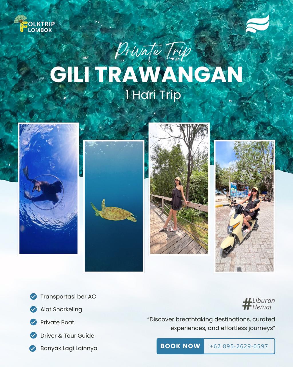 Private Trip Gili Trawangan 1 Hari